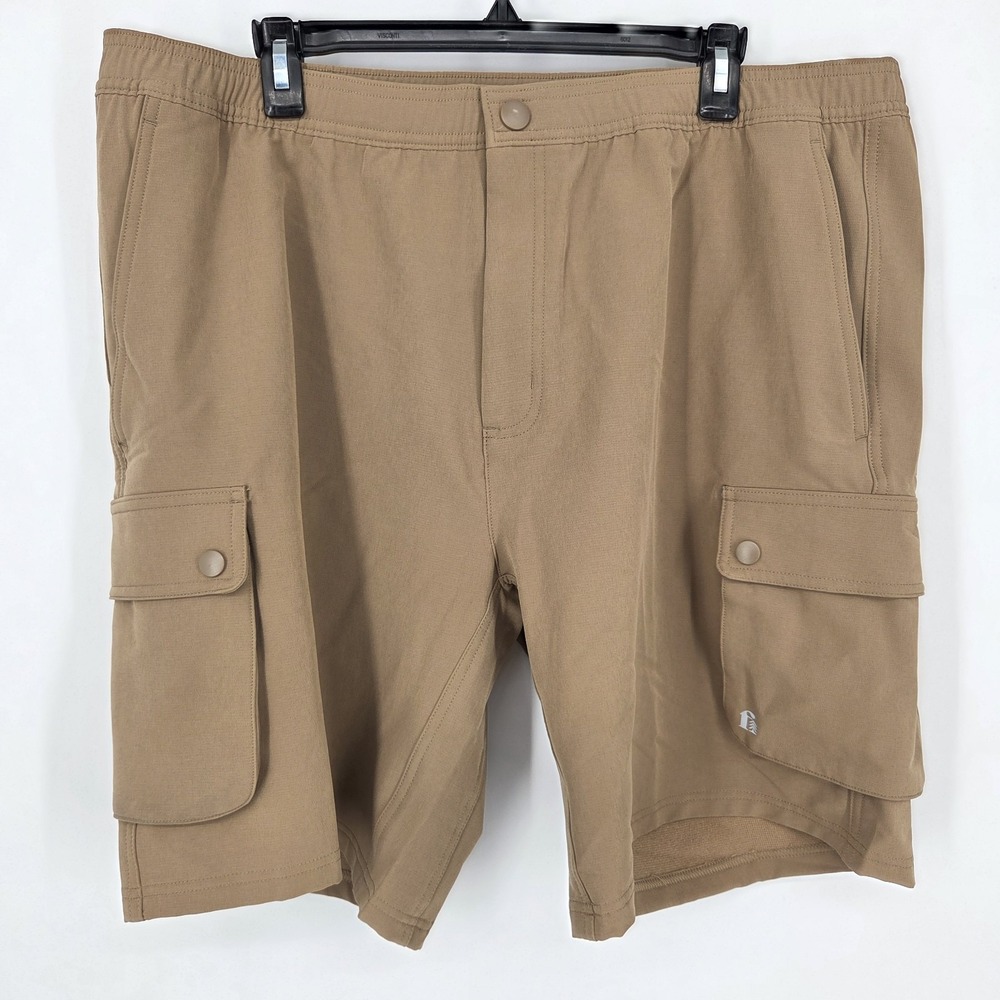 NEW Bonobos Fielder 9" Stretch Cargo Shorts Mens XL Beige Water Repellent NWT